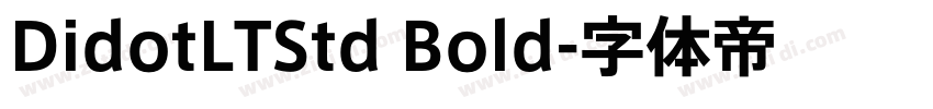 DidotLTStd Bold字体转换